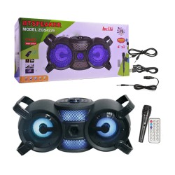 Sing-e Portable Wireless Speaker ZQS4229 with Mic and Remote Control Black Sing-e Portable Wireless Speaker ZQS4229 with Mic and Remote Control Black